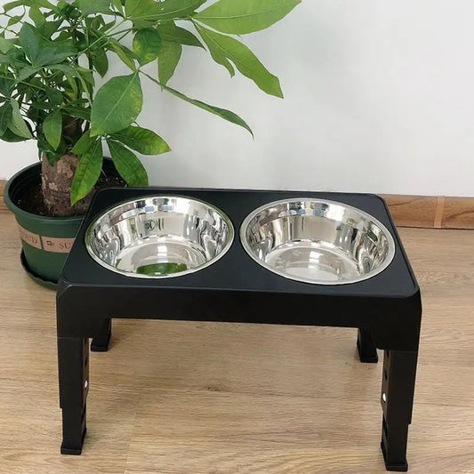 TailYard Elevated Dog Bowls with Adjustable Heights - TailYard