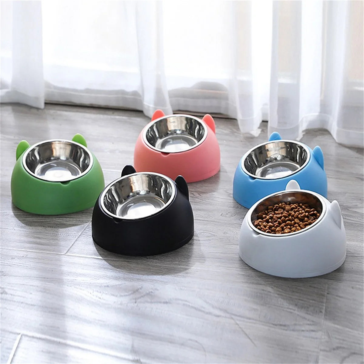 Dog Bowls For Small Medium Large Dog Feeder Bowls Cat Food Drinking Water Feeder Tilt Safeguard Neck Pet Bowl