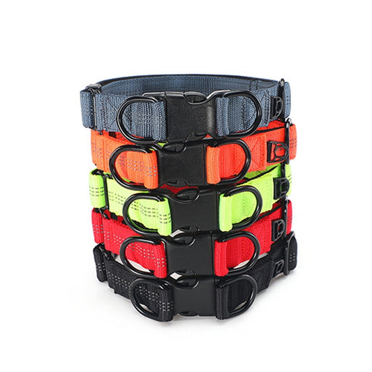 Adjustable Nylon Reflective Dog Collar